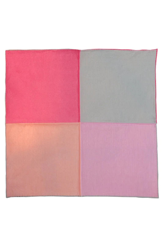 Silk & Cotton Blend Quad Pocket Square