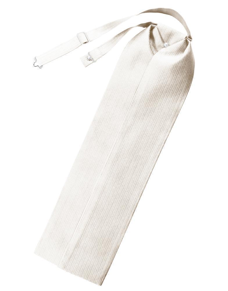 Faille Silk Ascot - Ivory - corbata Caballero