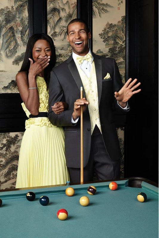 Heritage Black Tuxedo Jacket Notch (Separates) - Black / 34S