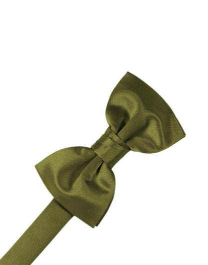 Luxury Satin Bow Tie - Moss - corbatin caballero