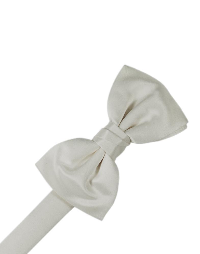 Luxury Satin Bow Tie - Platinum - corbatin caballero