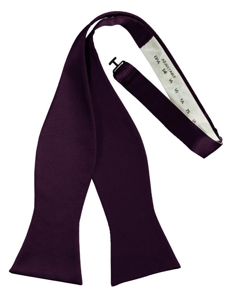 Luxury Satin Bow Tie - Self Tie - Berry - corbatin caballero