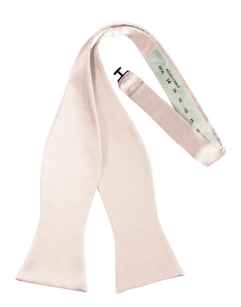 Luxury Satin Bow Tie - Self Tie - Blush - corbatin caballero