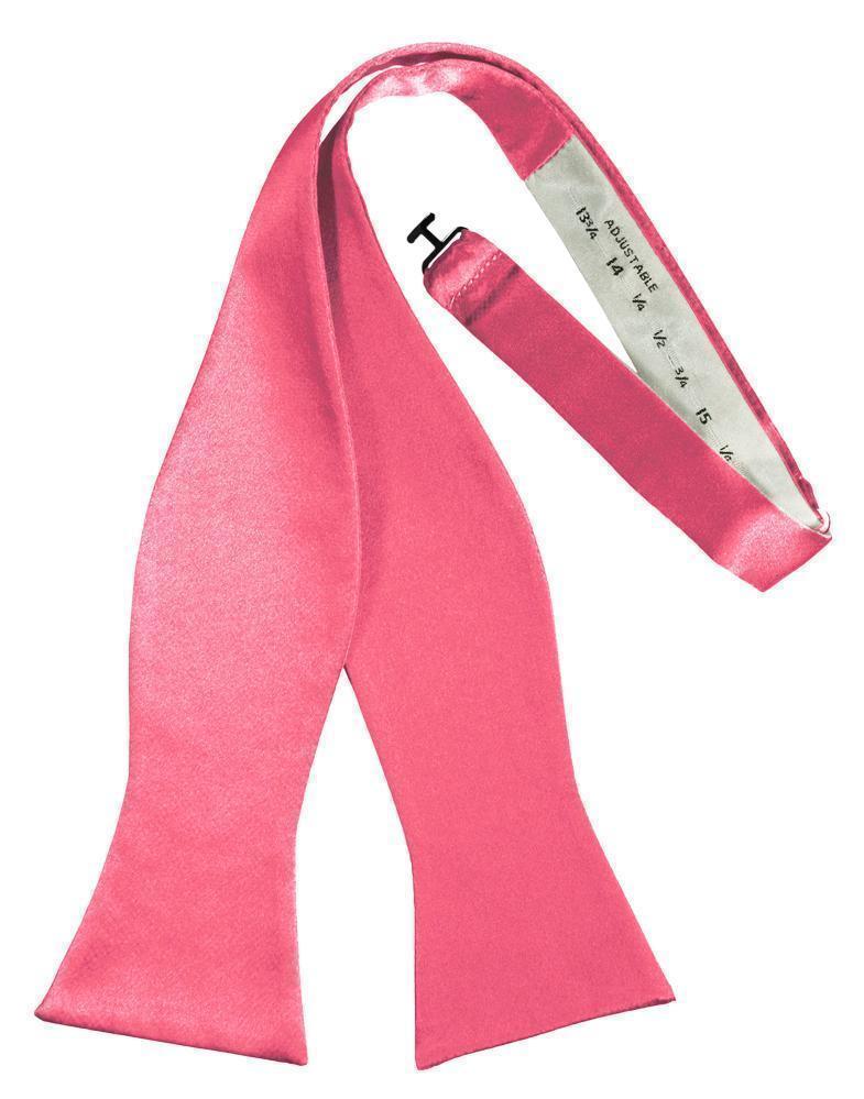 Luxury Satin Bow Tie - Self Tie - Bubblegum - corbatin 