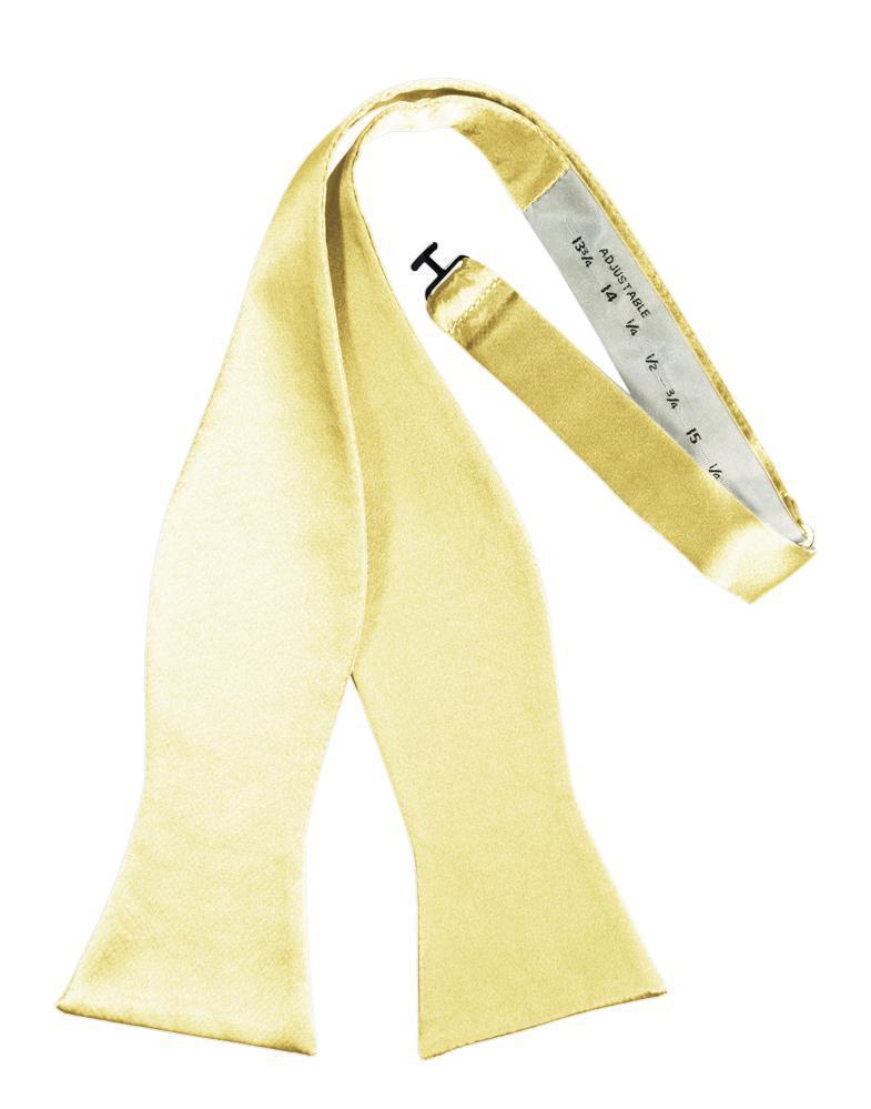 Luxury Satin Bow Tie - Self Tie - Canary - corbatin 