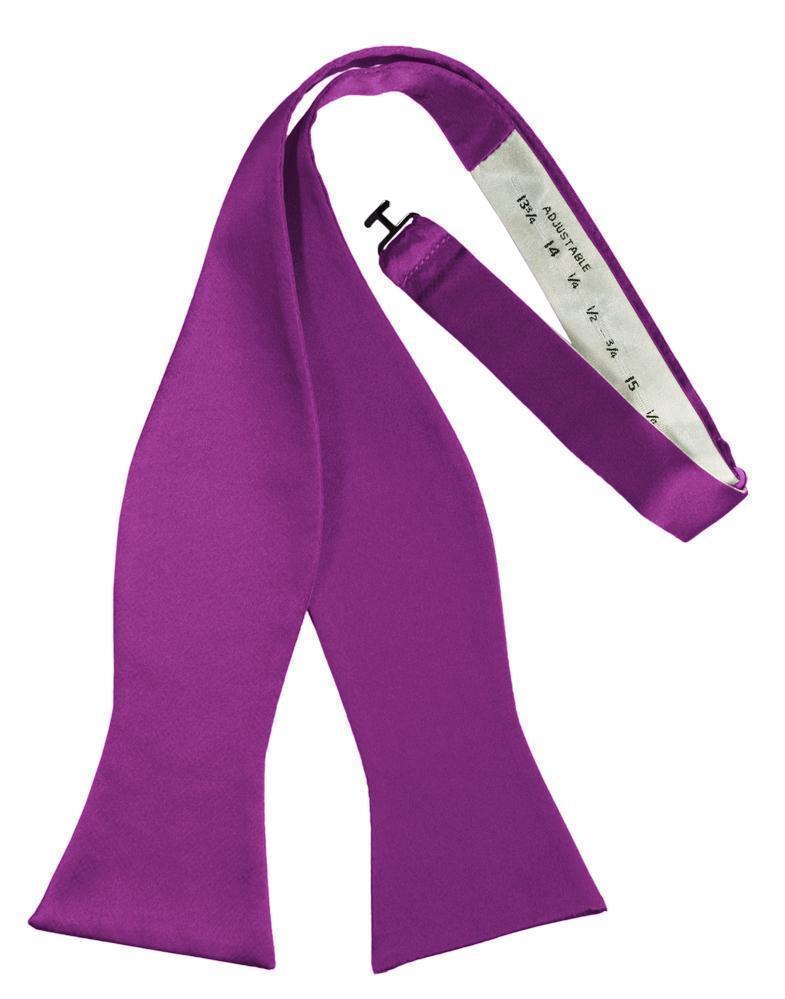 Luxury Satin Bow Tie - Self Tie - Cassis - corbatin 