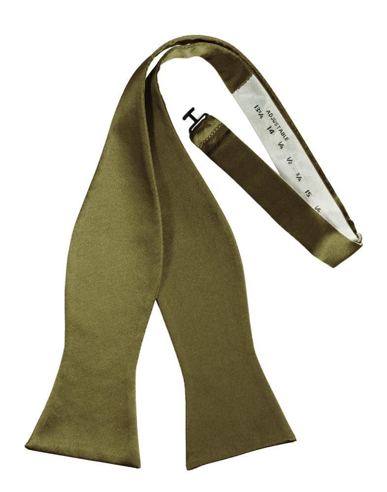 Luxury Satin Bow Tie - Self Tie - Fern - corbatin caballero