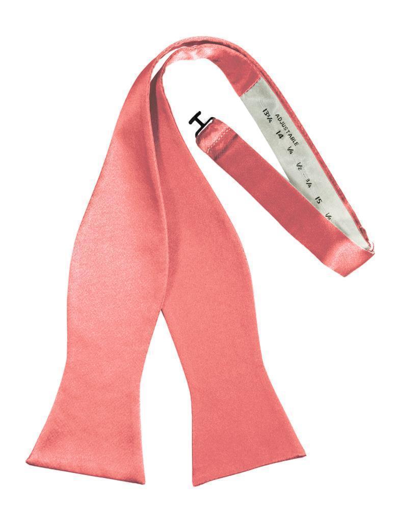 Luxury Satin Bow Tie - Self Tie - Guava - corbatin caballero