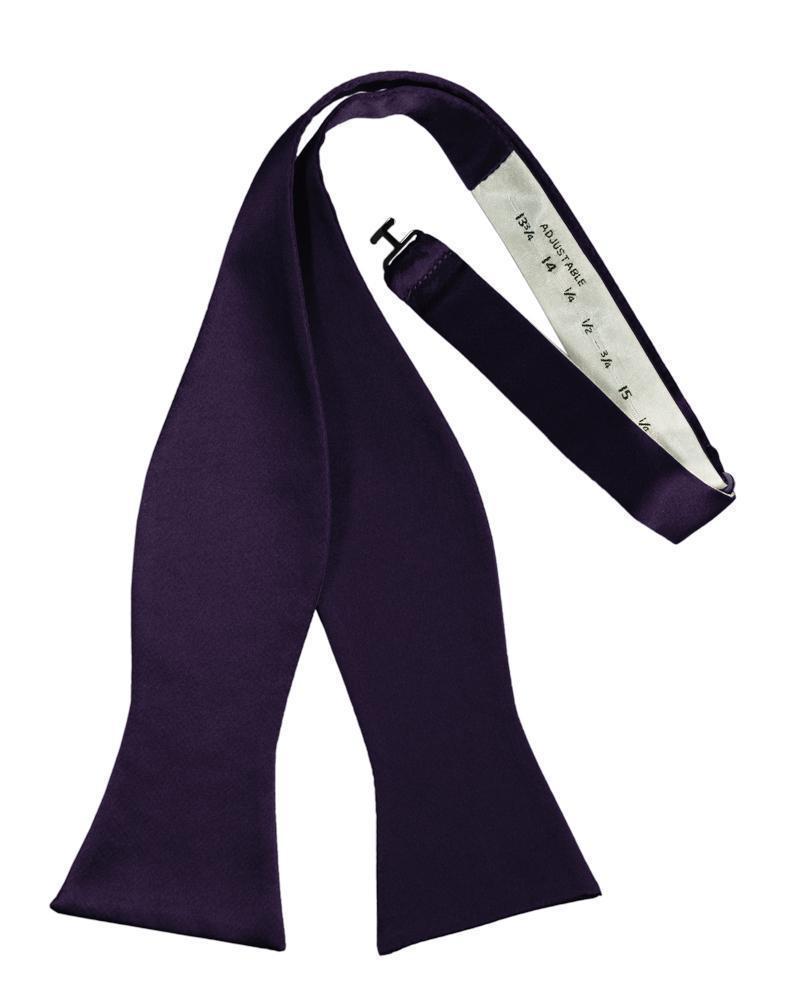 Luxury Satin Bow Tie - Self Tie - Lapis - corbatin caballero