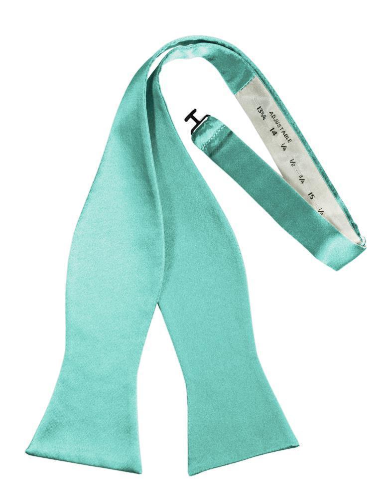 Luxury Satin Bow Tie - Self Tie - Mermaid - corbatin 