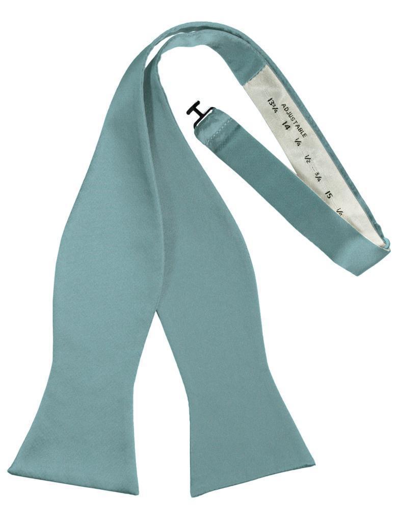 Luxury Satin Bow Tie - Self Tie - Mist - corbatin caballero