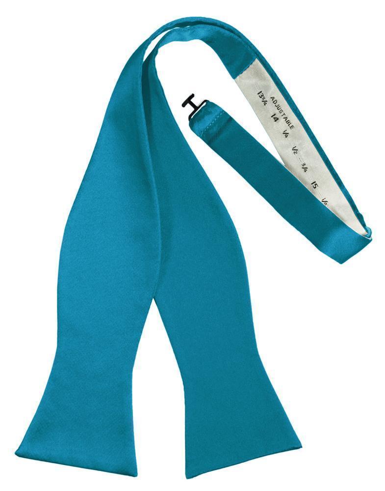 Luxury Satin Bow Tie - Self Tie - Pacific - corbatin 