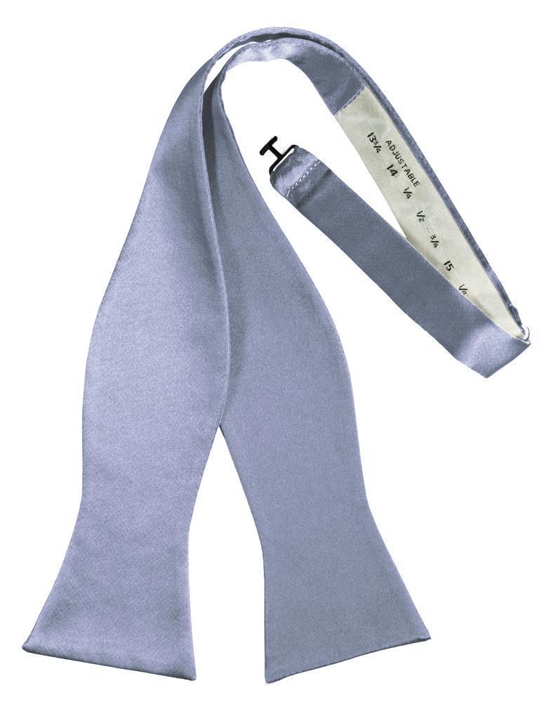 Luxury Satin Bow Tie - Self Tie - Periwinkle - corbatin 