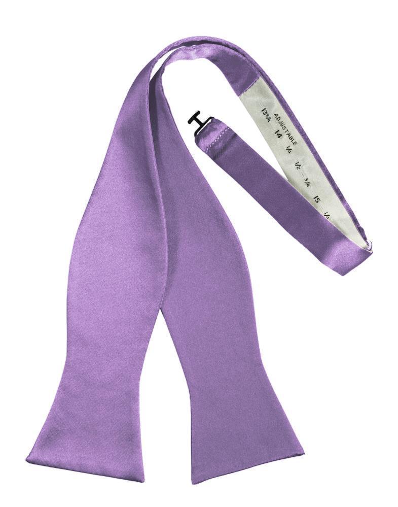 Luxury Satin Bow Tie - Self Tie - Wisteria - corbatin 
