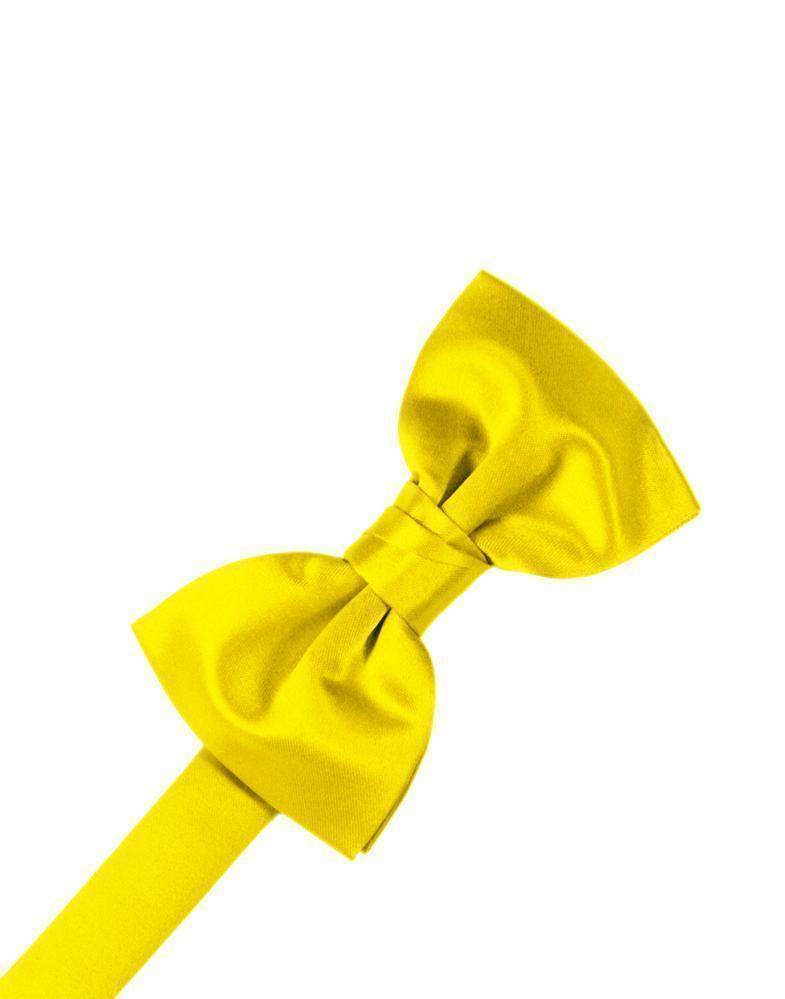 Luxury Satin Bow Tie - Sunbeam - corbatin caballero