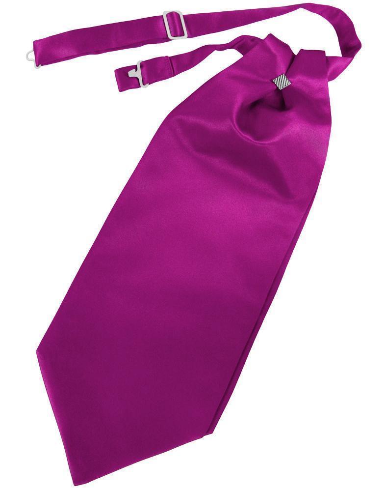 Luxury Satin Cravat - Fuchsia - corbata Caballero