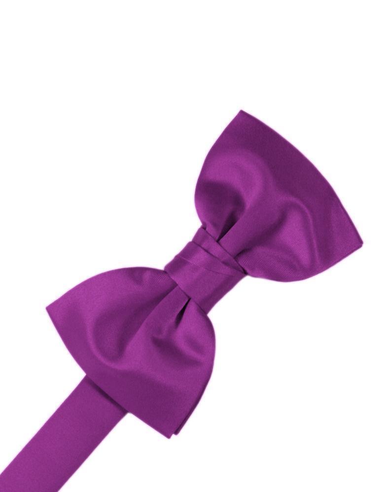 Luxury Satin Kids Bow Tie - Cassis - corbatin niño