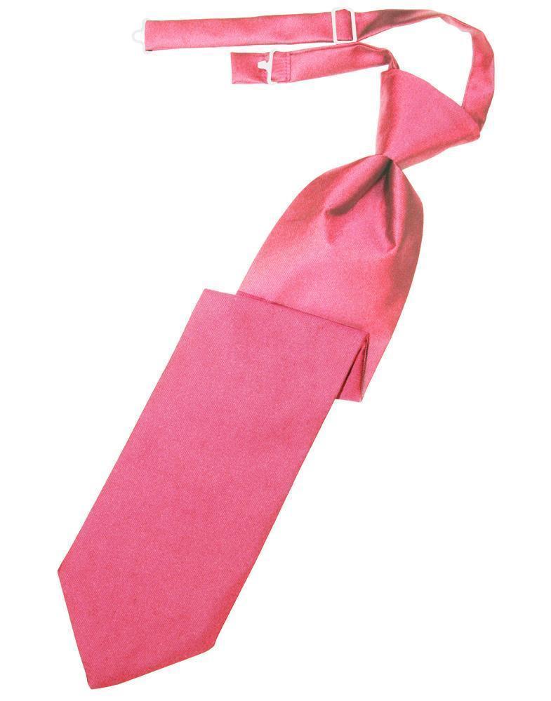 Luxury Satin Necktie Pre-Tied - Bubblegum - corbata 