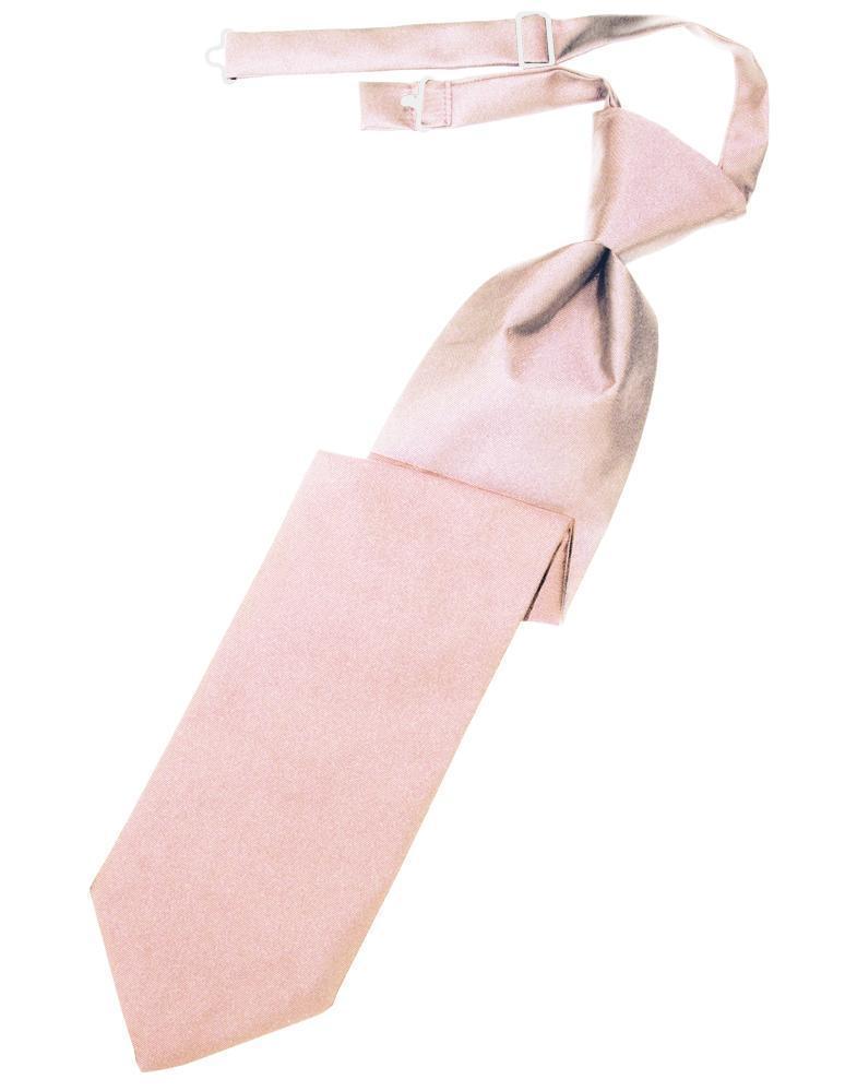 Luxury Satin Necktie Pre-Tied - Pink - corbata Caballero
