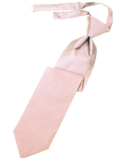 Luxury Satin Necktie Pre-Tied - Pink - corbata Caballero
