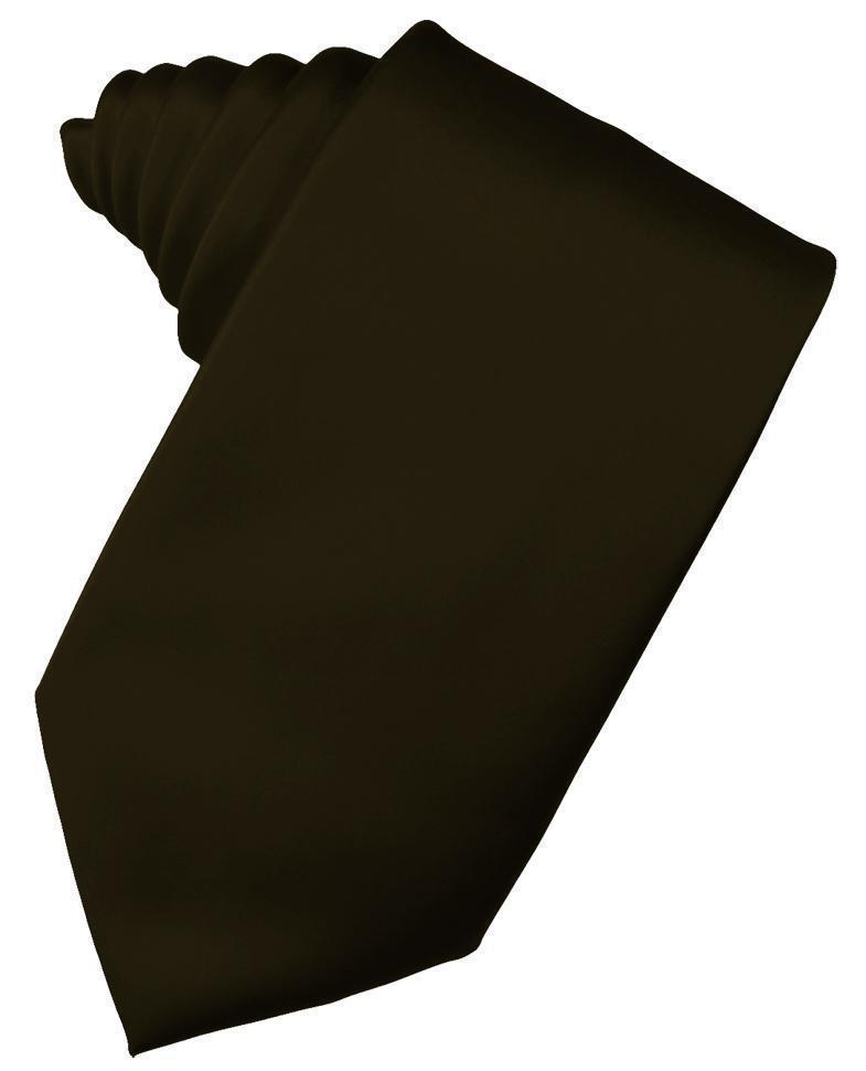 Luxury Satin Necktie Self Tie - Truffle - corbata Caballero