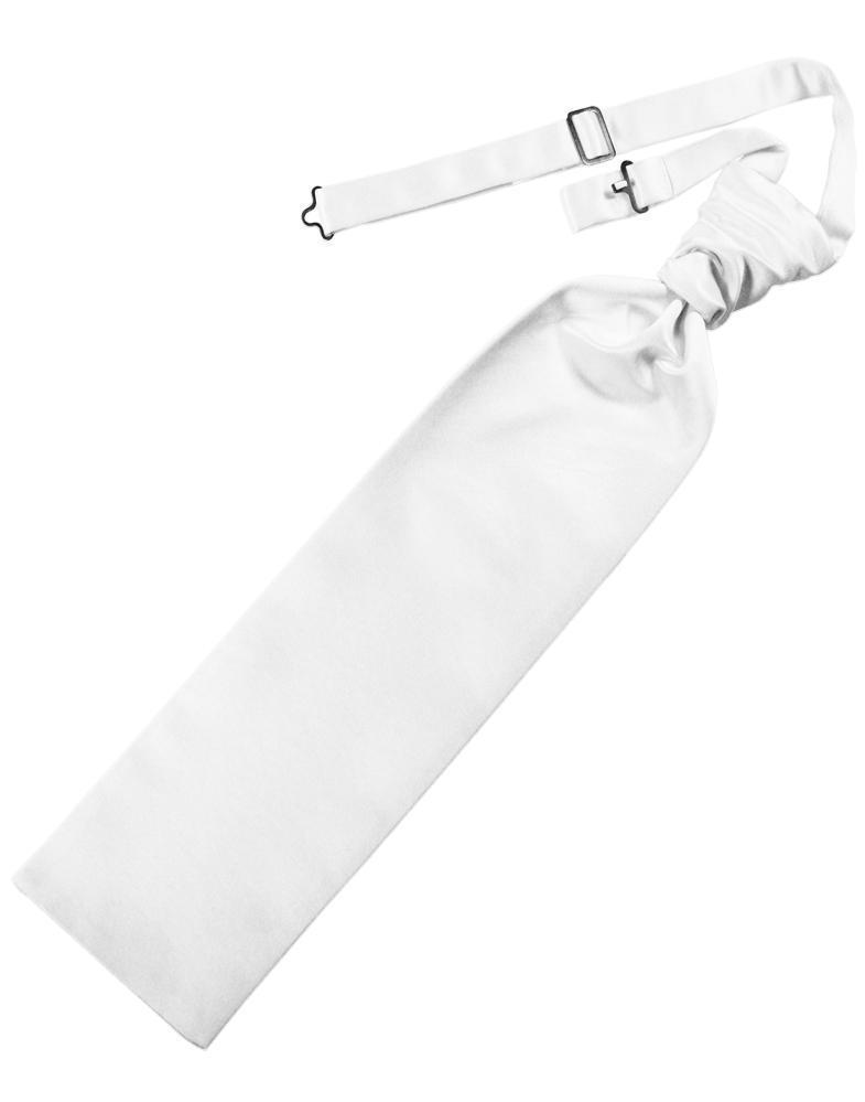 Luxury Satin Sharpei - White - corbata Caballero