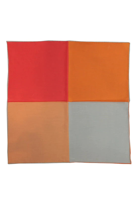 Silk & Cotton Blend Quad Pocket Square