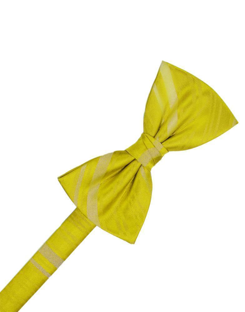 Striped Satin Bow Tie - Willow - corbatin caballero