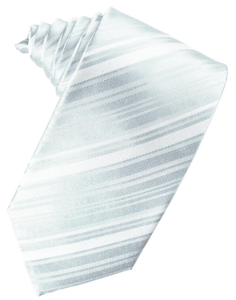Striped Silk Necktie - Light Blue - corbata Caballero