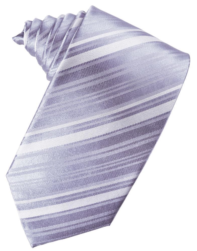 Striped Silk Necktie - Periwinkle - corbata Caballero