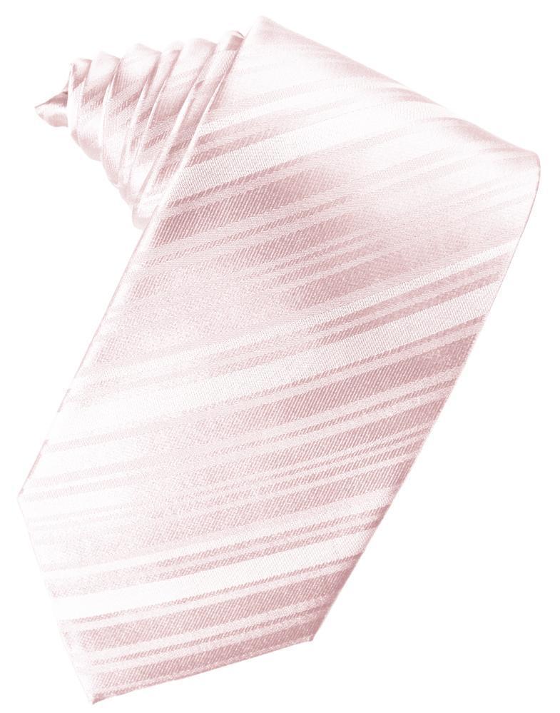 Striped Silk Necktie - Pink - corbata Caballero